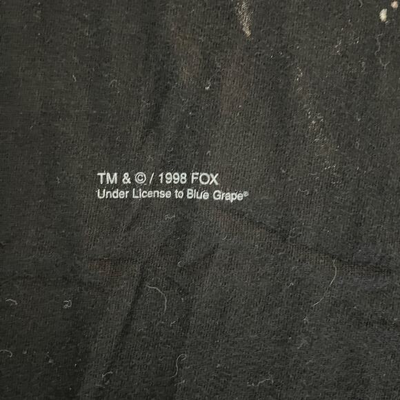 Rare 1998 Buffy the Vampire Slayer T-Shirt Buffy & Spike Blue Grape VTG Sz L NOS - Picture 3 of 7